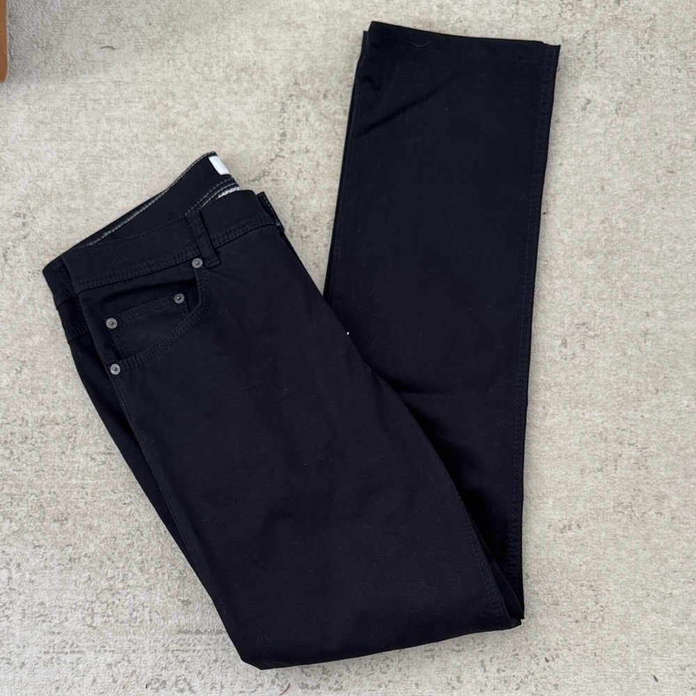 Men's Black Straight-Leg Jeans